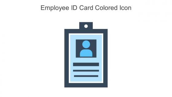 Employee ID Card Colored Icon In Powerpoint Pptx Png And Editable Eps Format