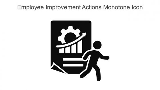 Employee Improvement Actions Monotone Icon In Powerpoint Pptx Png And Editable Eps Format