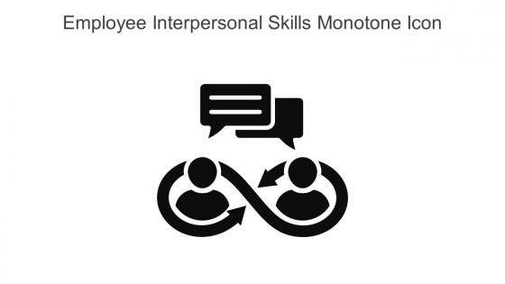 Employee Interpersonal Skills Monotone Icon In Powerpoint Pptx Png And Editable Eps Format