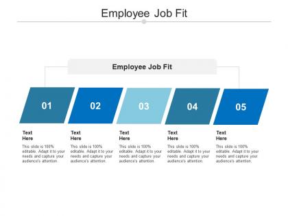 Employee job fit ppt powerpoint presentation summary tips cpb