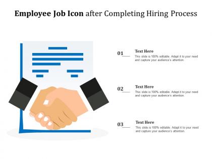 Employee job icon after completing hiring process