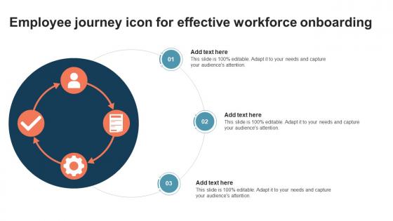 Employee Journey Icon For Effective Workforce Onboarding