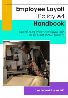 Employee Layoff Policy A4 Handbook HB V