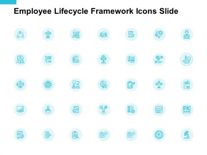 Employee lifecycle framework icons growth strategy ppt powerpoint slides