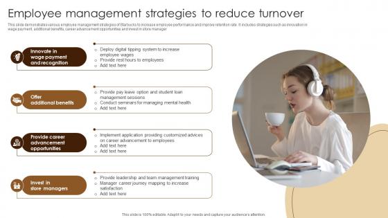 Employee Management Strategies To Coffee Business Company Profile CP SS V