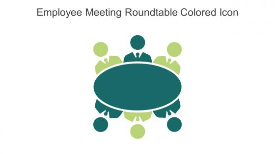 Employee Meeting Roundtable Colored Icon In Powerpoint Pptx Png And Editable Eps Format