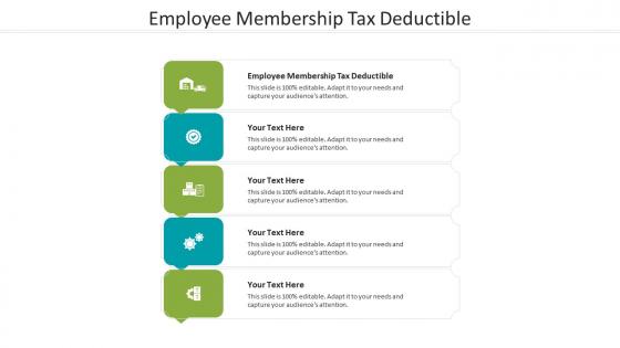Employee membership tax deductible ppt powerpoint presentation outline diagrams cpb