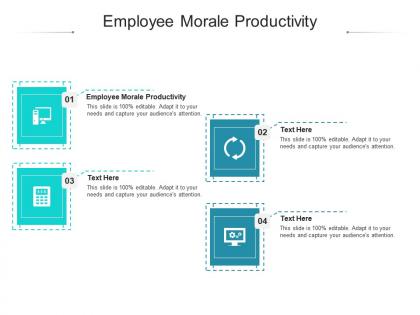 Employee morale productivity ppt powerpoint presentation model templates cpb