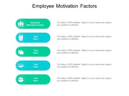 Employee motivation factors ppt powerpoint presentation outline inspiration cpb