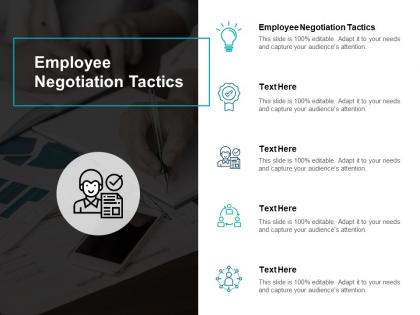 Employee negotiation tactics ppt powerpoint presentation infographic template images cpb