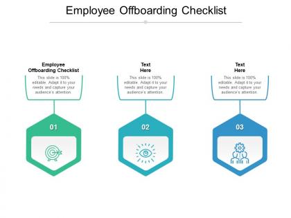 Employee offboarding checklist ppt powerpoint presentation model format ideas cpb