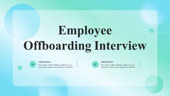 Employee Offboarding Interview Ppt Powerpoint Presentation Infographics Sample