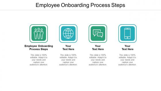 Employee onboarding process steps ppt powerpoint presentation file shapes cpb