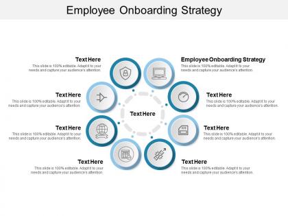 Employee onboarding strategy ppt powerpoint presentation model aids cpb