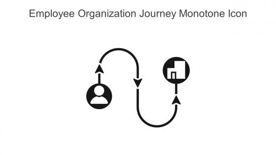 Employee Organization Journey Monotone Icon In Powerpoint Pptx Png And Editable Eps Format
