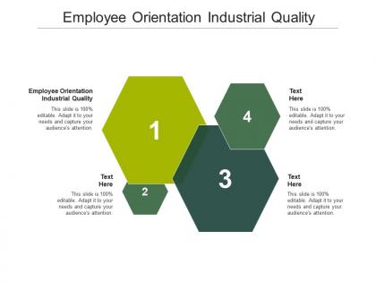 Employee orientation industrial quality ppt powerpoint presentation gallery format cpb