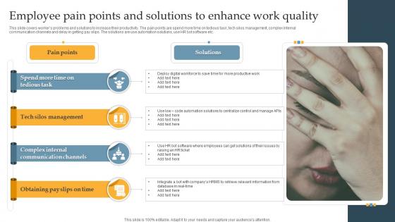 Employee Pain Points And Solutions To Enhance Work Quality