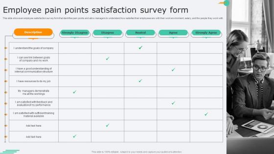 Employee Pain Points Satisfaction Survey Form