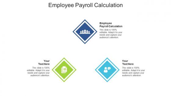 Employee payroll calculation ppt powerpoint presentation show cpb