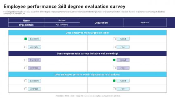 Employee Performance 360 Degree Evaluation Survey SS