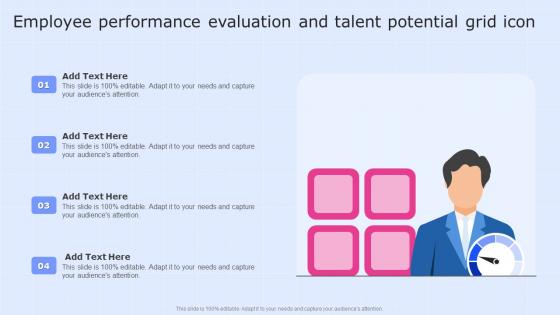 Employee Performance Evaluation And Talent Potential Grid Icon