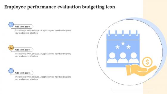 Employee Performance Evaluation Budgeting Icon