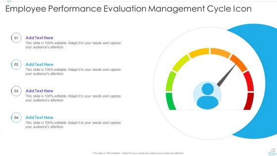 Employee Performance Evaluation Management Cycle Icon