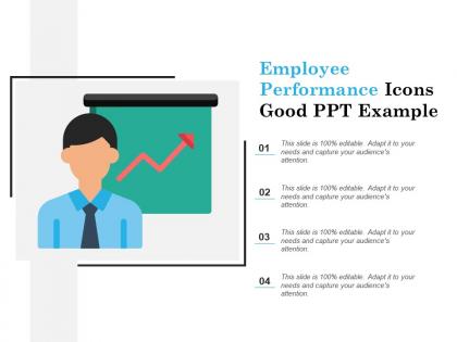 Employee performance icons good ppt example