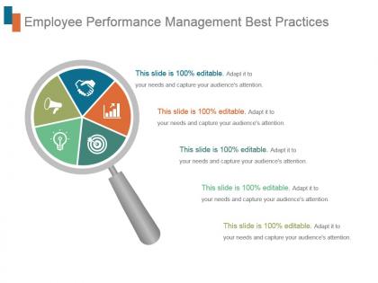 Employee performance management best practices ppt sample