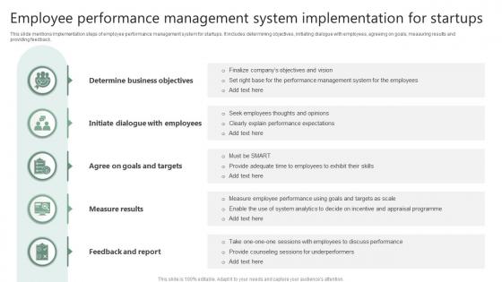 Employee Performance Management System Implementation For Startups