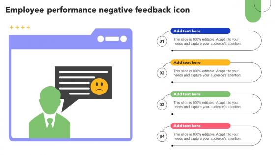 Employee Performance Negative Feedback Icon