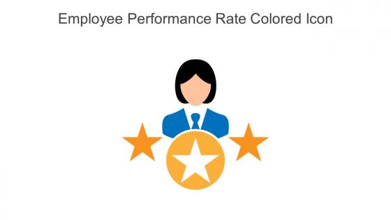 Employee Performance Rate Colored Icon In Powerpoint Pptx Png And Editable Eps Format