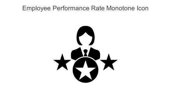 Employee Performance Rate Monotone Icon In Powerpoint Pptx Png And Editable Eps Format