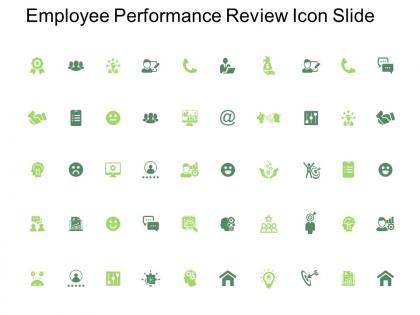 Employee performance review icon slide target l304 ppt powerpoint presentation pictures
