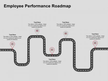 Employee performance roadmap ppt powerpoint presentation slides influencers