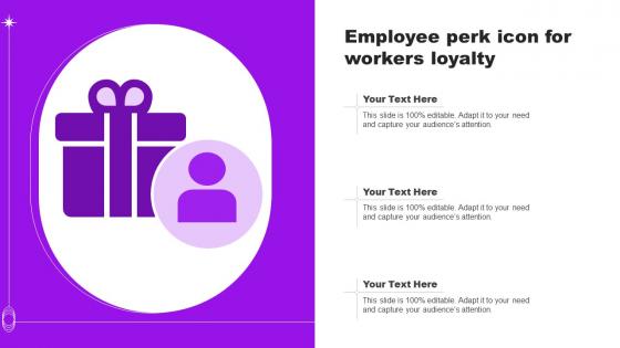 Employee Perk Icon For Workers Loyalty