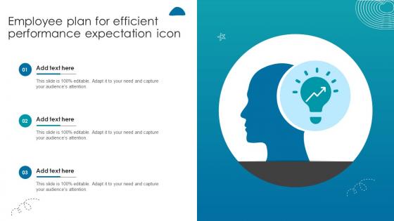 Employee Plan For Efficient Performance Expectation Icon