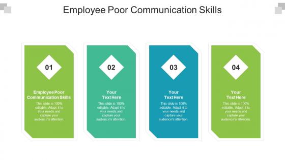 Employee Poor Communication Skills Ppt Powerpoint Presentation Slides Design Templates Cpb
