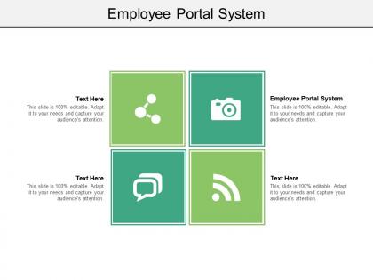 Employee portal system ppt powerpoint presentation professional example cpb