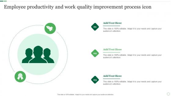 Employee Productivity And Work Quality Improvement Process Icon