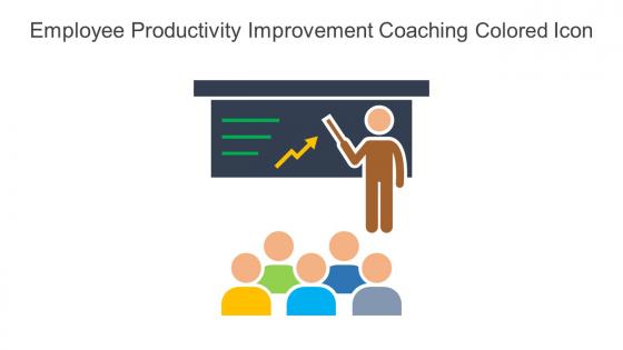 Employee Productivity Improvement Coaching Colored Icon In Powerpoint Pptx Png And Editable Eps Format