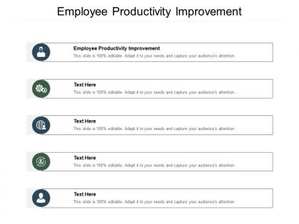 Employee productivity improvement ppt powerpoint presentation model mockup cpb