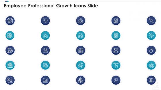 Employee professional growth icons slide ppt slides