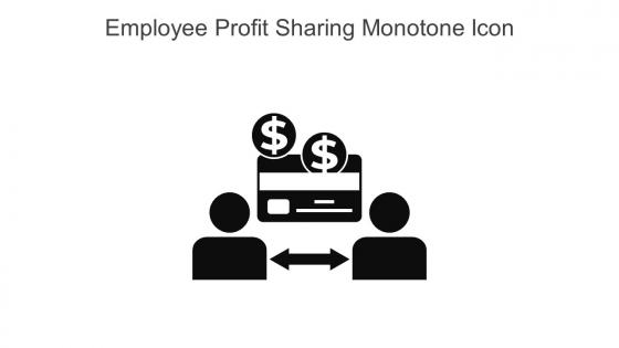 Employee Profit Sharing Monotone Icon In Powerpoint Pptx Png And Editable Eps Format