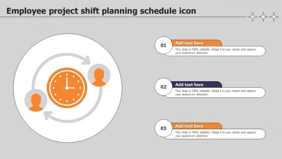 Employee Project Shift Planning Schedule Icon