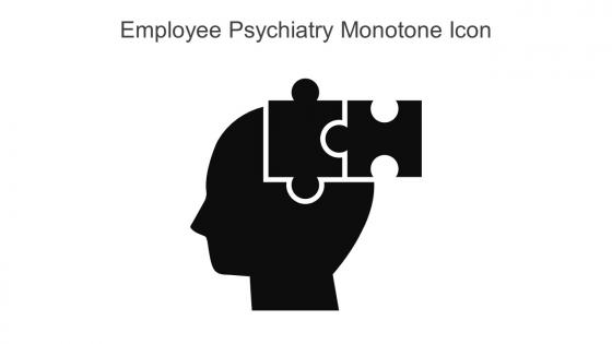 Employee Psychiatry Monotone Icon In Powerpoint Pptx Png And Editable Eps Format