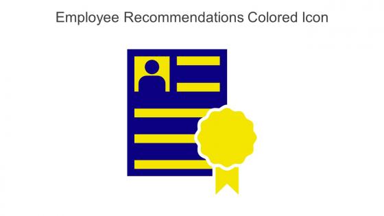 Employee Recommendations Colored Icon In Powerpoint Pptx Png And Editable Eps Format