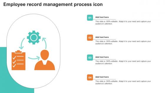 Employee Record Management Process Icon