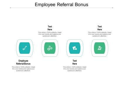 Employee referral bonus ppt powerpoint presentation slides example topics cpb