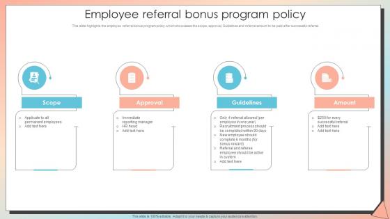 Employee Referral Bonus Program Policy New Employee Induction Programme
